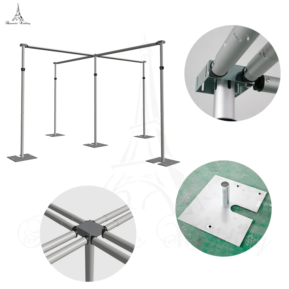 Wholesale Pipe And Drape Aluminum Backdrop Stand Cheap Pipe And Drape