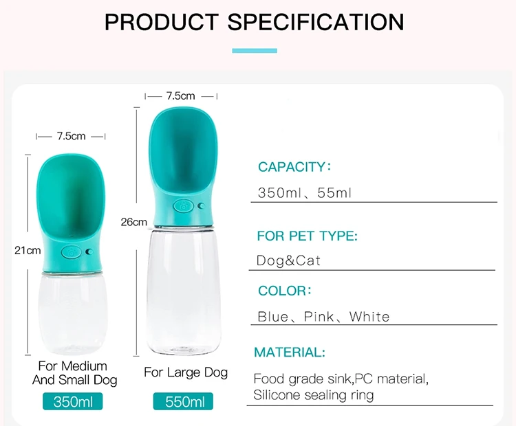 Pet dog water bottle45