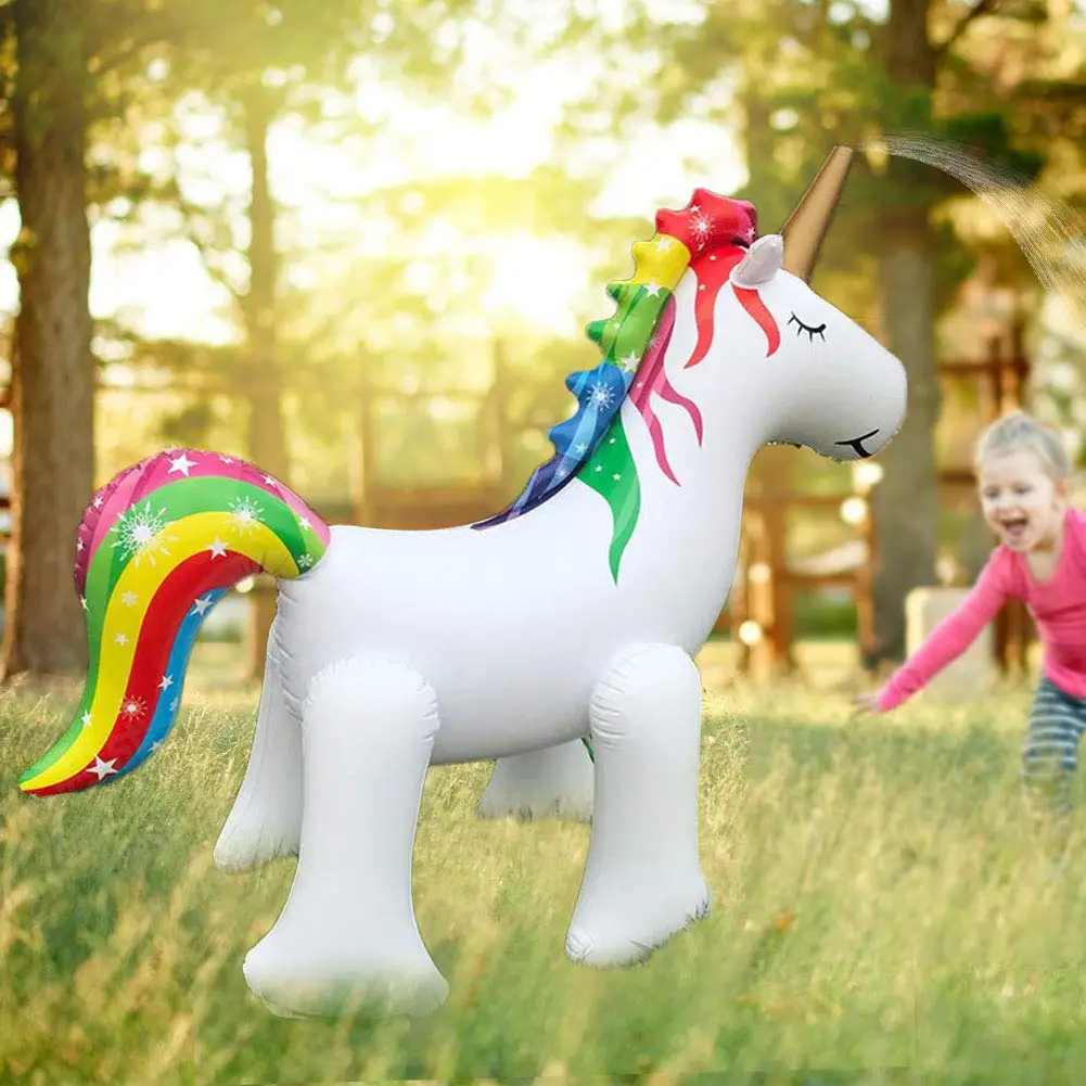 giant inflatable unicorn sprinkler