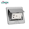 Stainless Steel Pop Up Floor Socket Electrical Power Ground Outlet Box