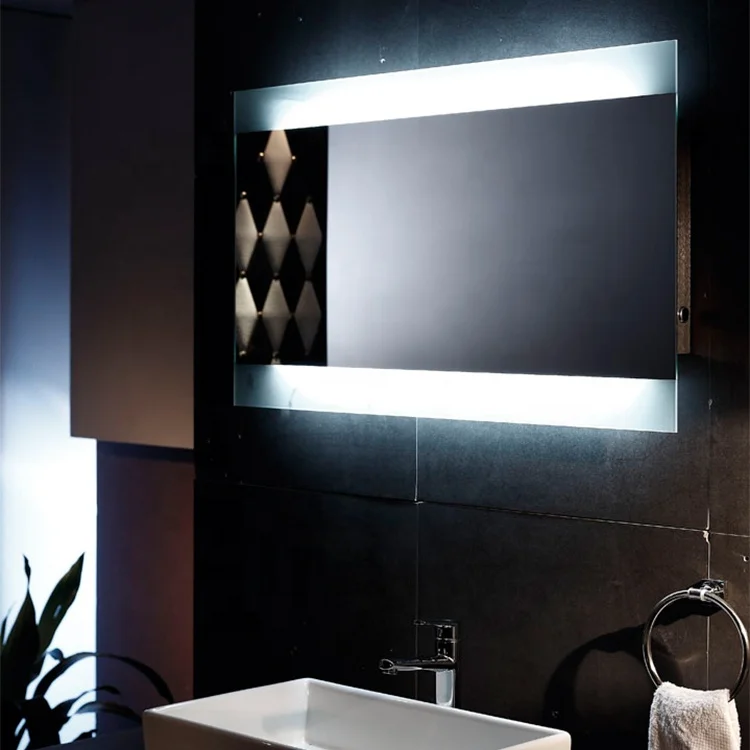 Framed Wall Aluminum Bathroom Magnifying Mirror Light Led Cosmetic Signature Hardware Bath Mirrors