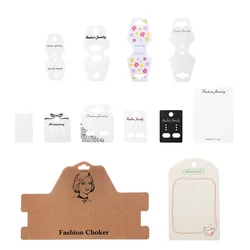 Can be customized color size logo Paper Card Earrings necklaces bracelets Display Fashion Jewelry Packaging Display Card