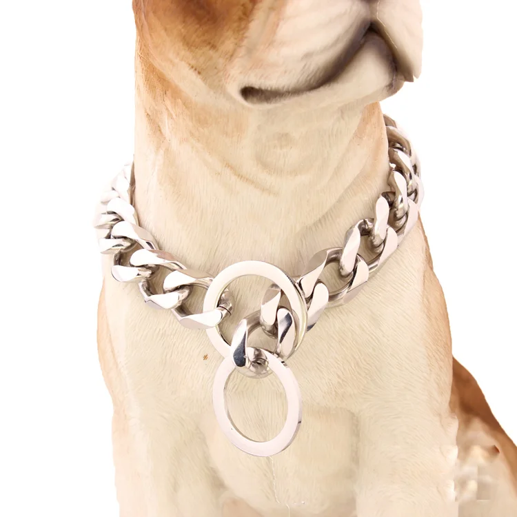 Luxury Gold Collares De Perros Pet Big Hip Hop Leads Chains Kit Dog