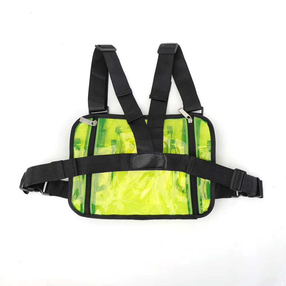 Night Outdoor Tactical Phone Holder Chest Rig Bag with Reflective Design