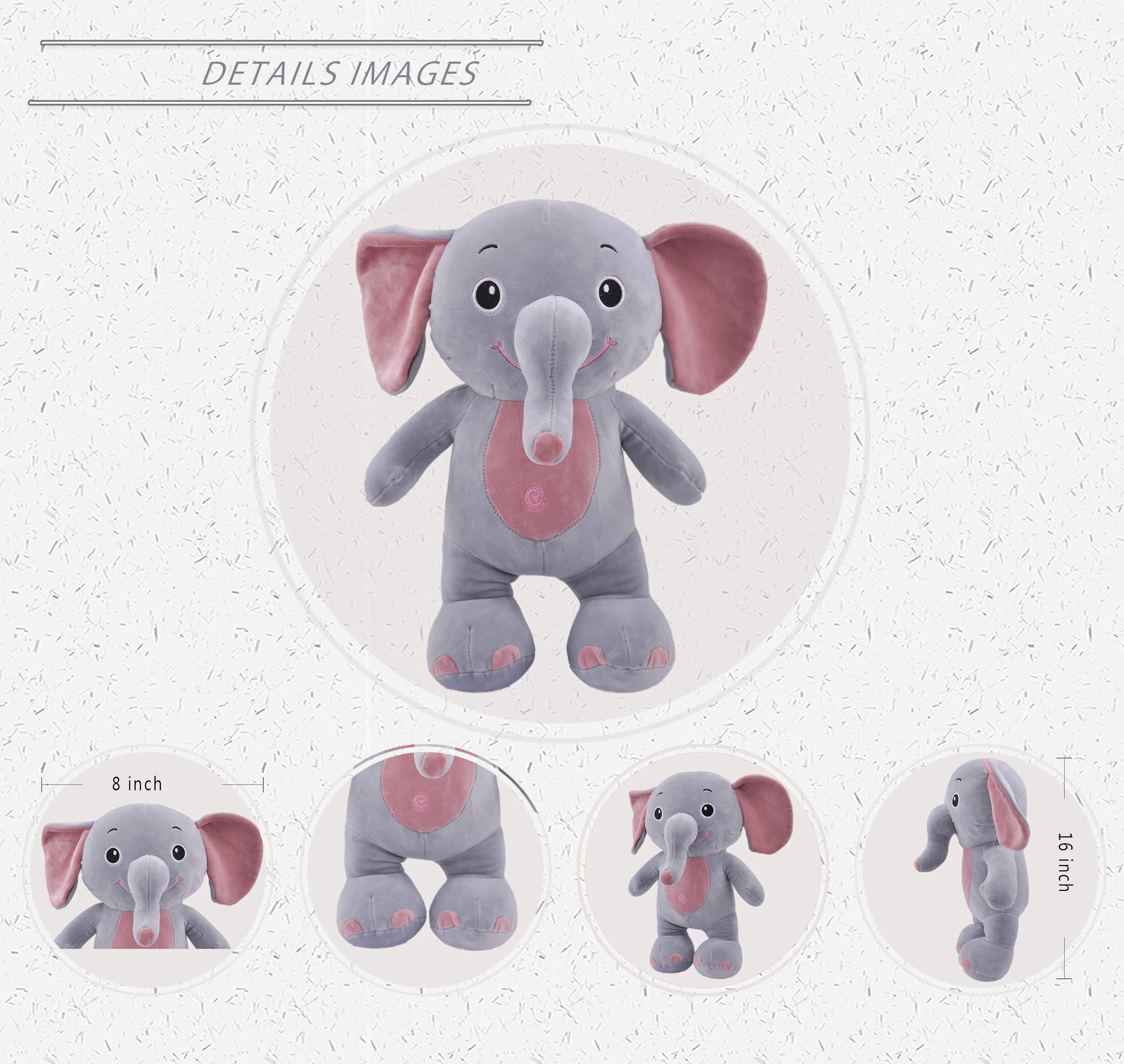 Custom Baby Humphrey Festival Gifts Grey Gift Elefante Rocking Elephant Peluche Stuffed Animal Soft Plush Toy With Big Ears Buy Blue Elephant Stuffed Animal Stuffed Elephant Elephant Stuffed Animal Product On Alibaba Com