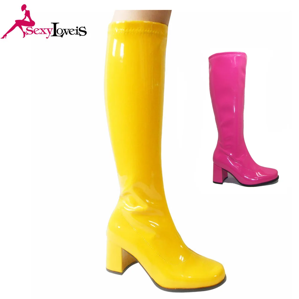 LITTLE PRINCESS GoGo Knee High Boots Retro Cool 60s 70s Party Sizes 5-14