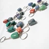 Factory sale wholesale chakra key rings carnelian grapes tumbled keychain canellian grape