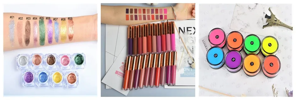 Make Up Private Label High Pigment Pressed Glitter Eyeshadow Palette Eye Shadow