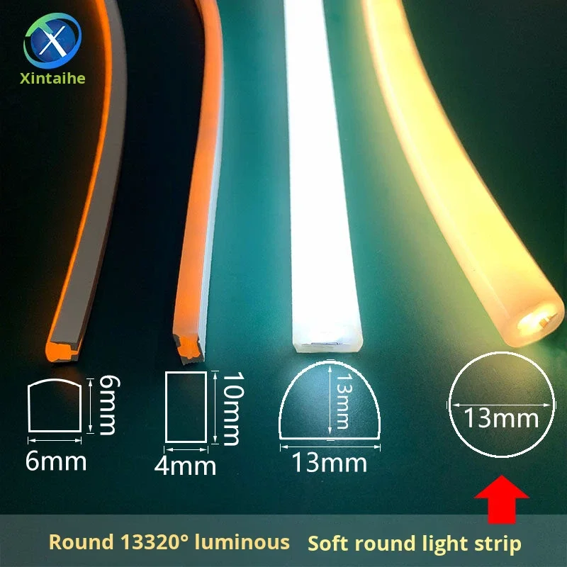 product soft light led tv strip 4mm 6mm wide round semi circular 13mm 5v ultra thin waterproof light strip-7