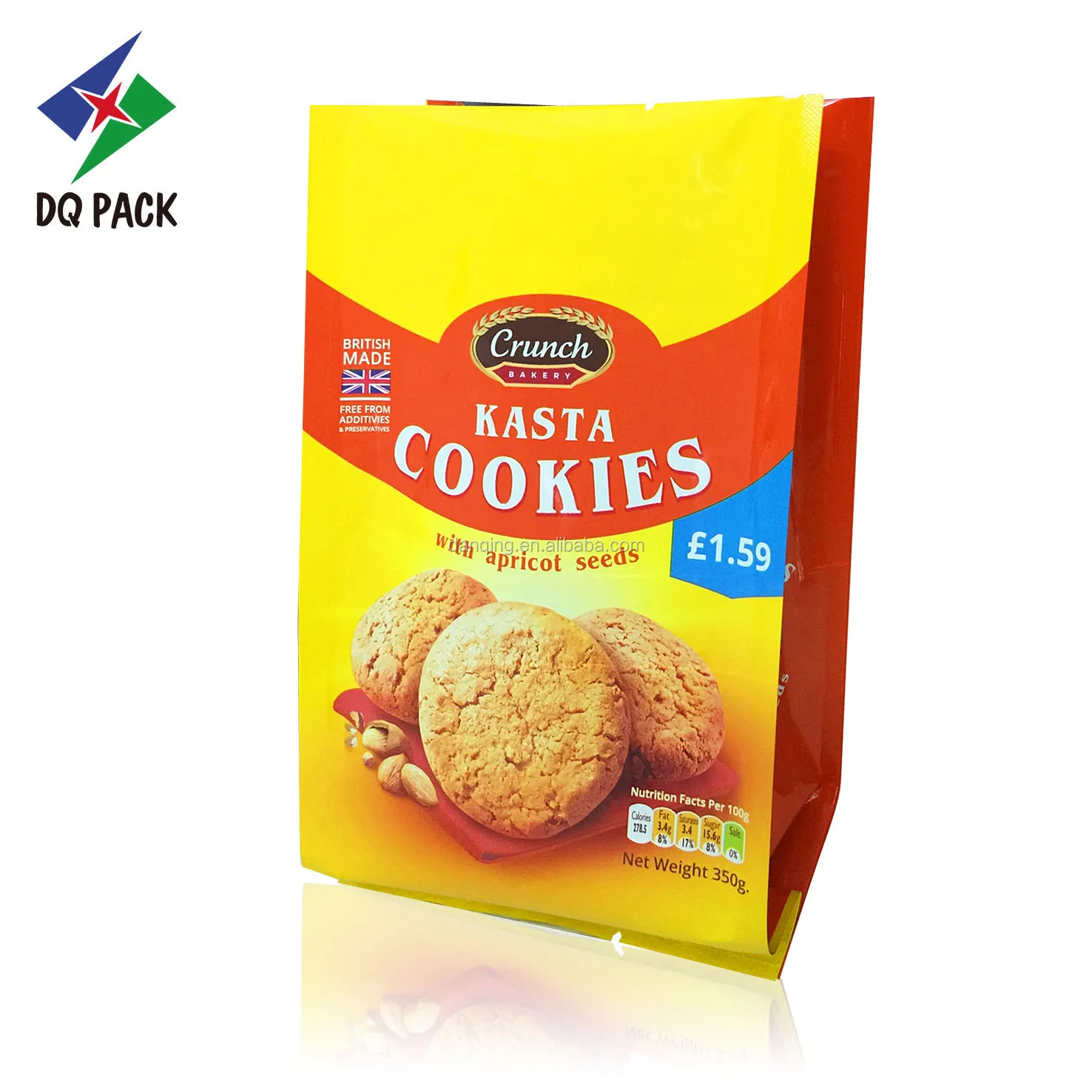 Cookie ,biscuit snack packaging bag , food grade bag with zipper