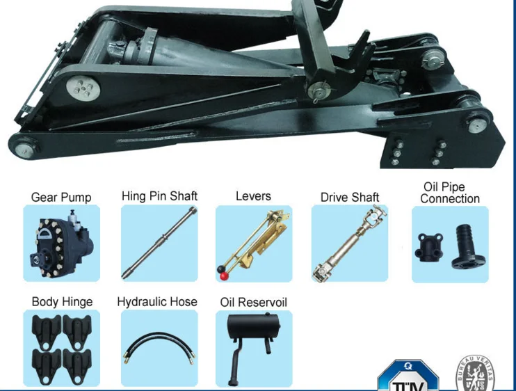 Krm160c Under Body Lifting Tipping Hoist With 11ton To 14ton For Dump