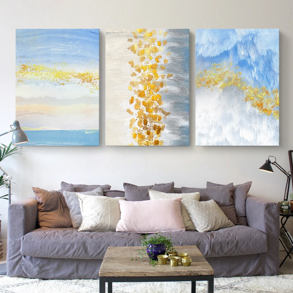 3 Panels Abstract Pictures Wall Paintings For Hotel Room Buy Wall Art