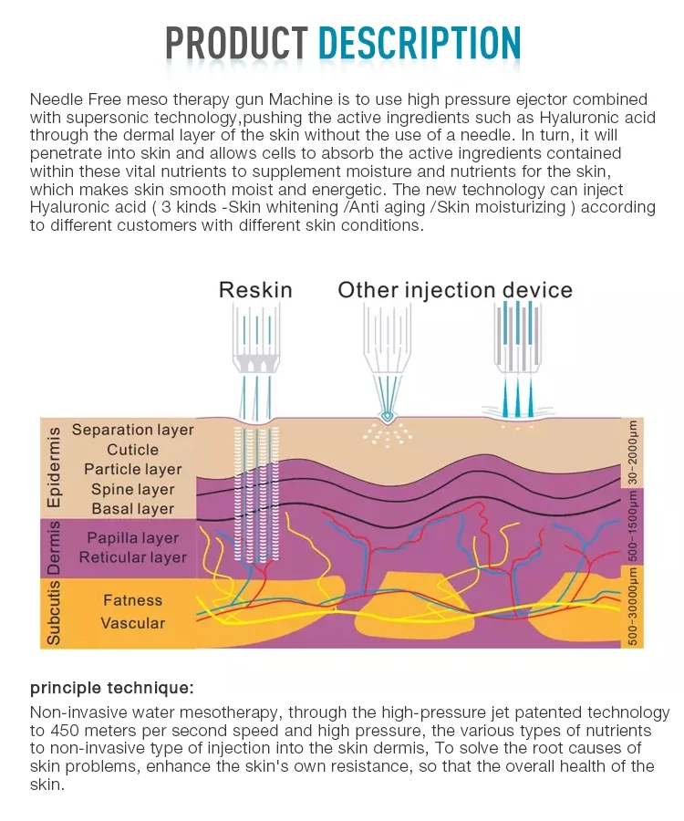 Germany Mesogun Mesotherapy Water Gun Needless TDA Seyo Technology