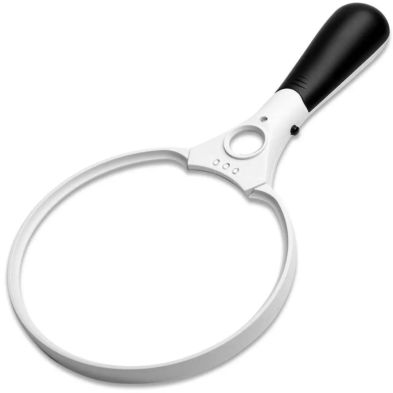 Extra Large Led Handheld Magnifying Glass With Light 2x 4x 10x Lens