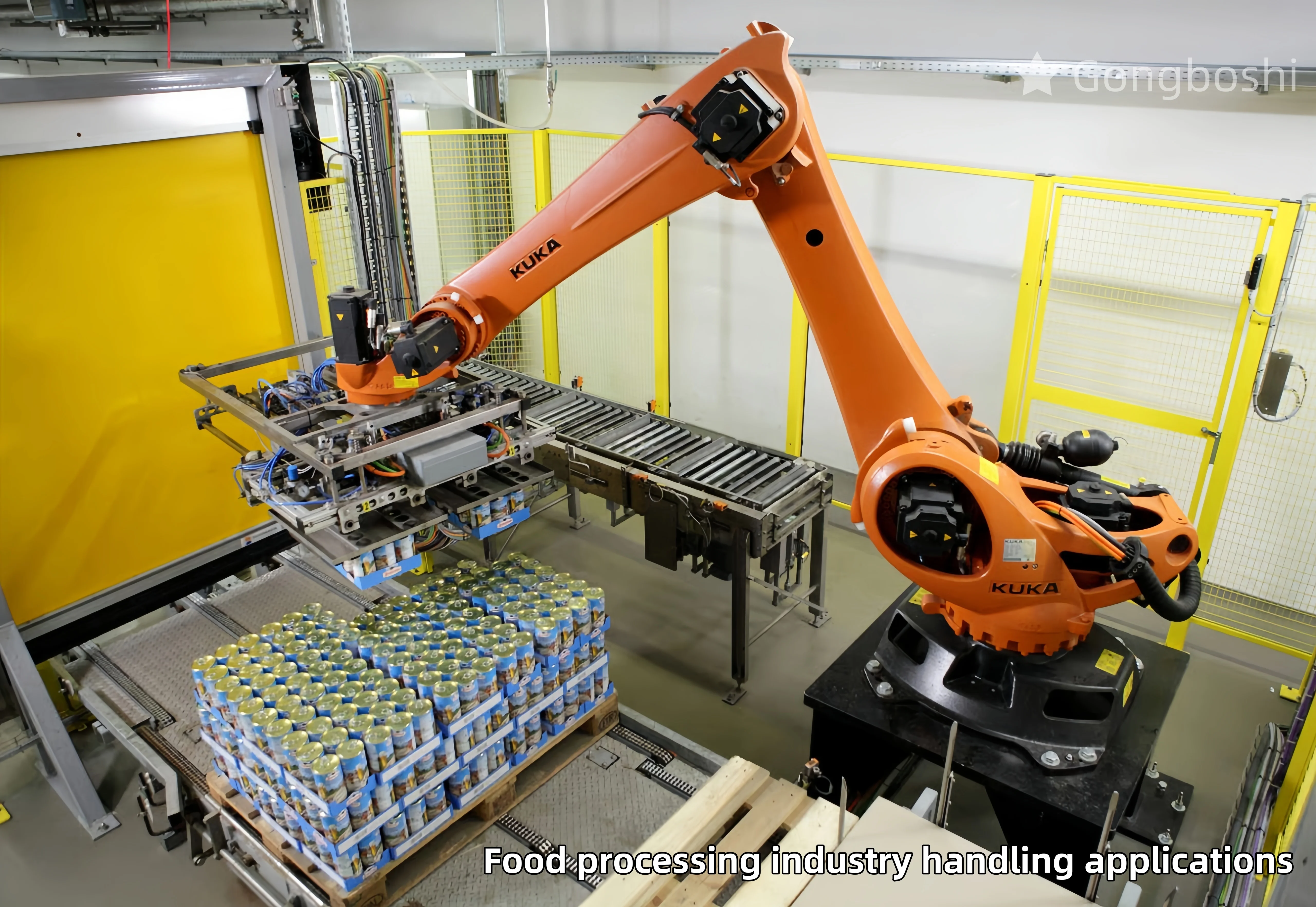 6 Axis Industrial Robotic Arm KUKA KR180 Stacking Handling PalletizING ...