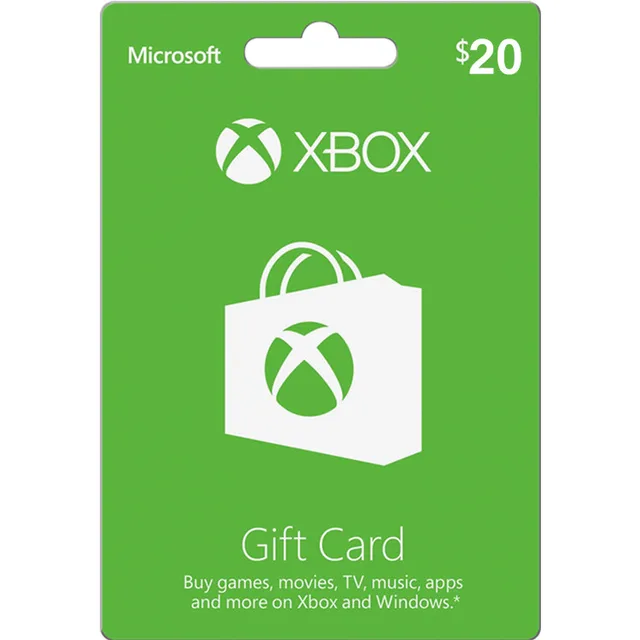 20 xbox gift card