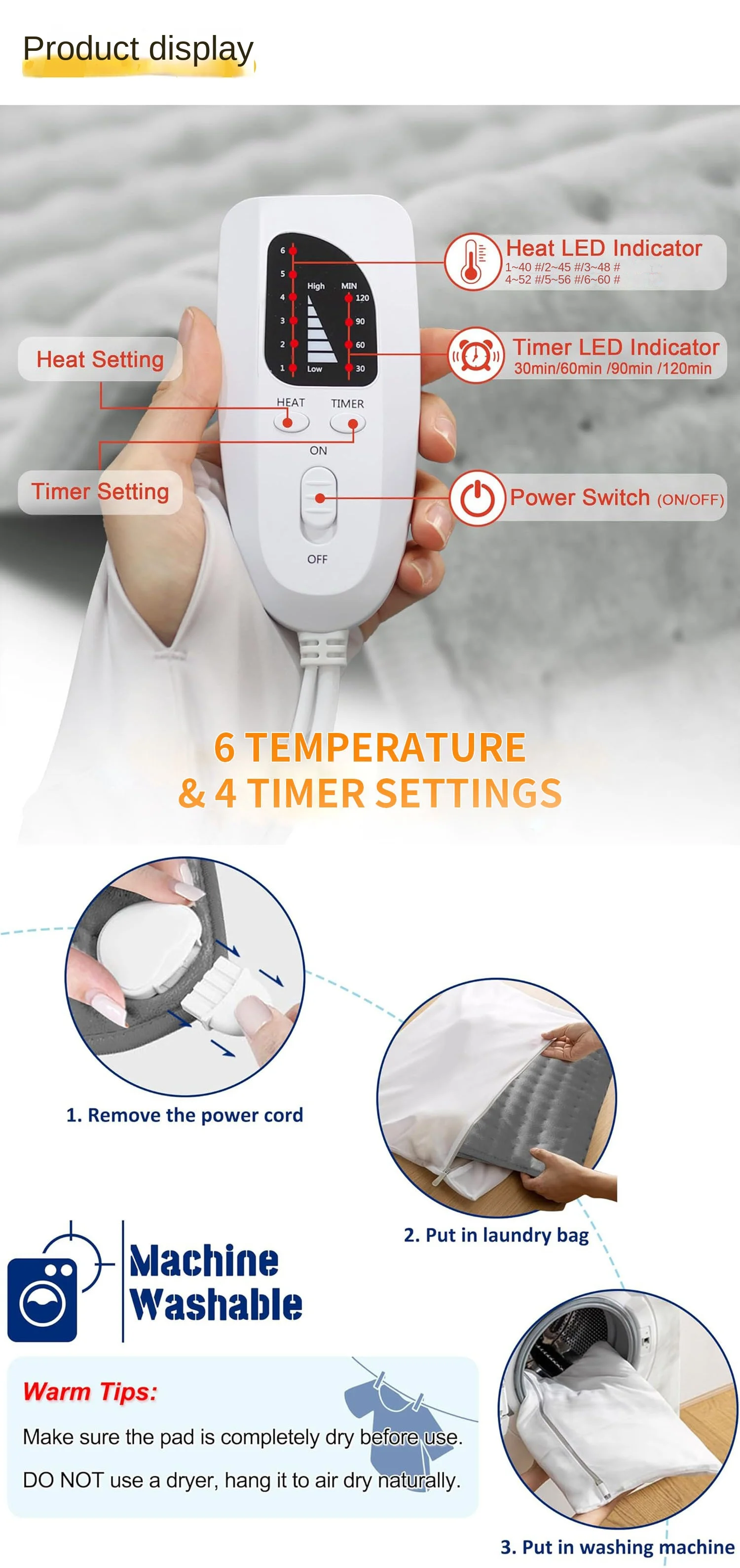 Explosions Usb Electric Blanket, 75, Polyester - detail 18