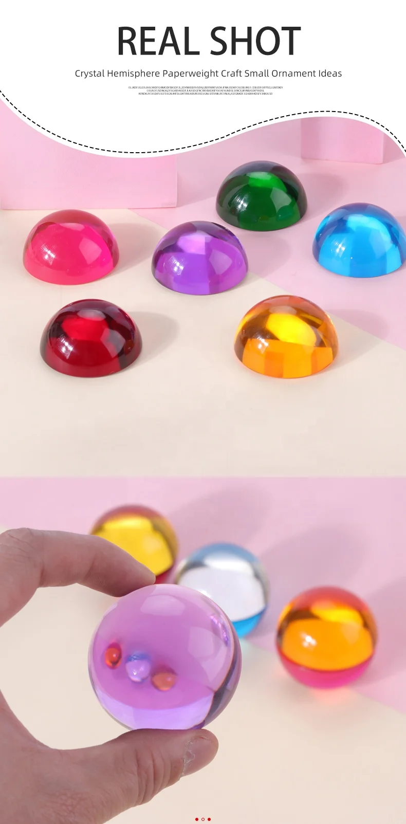 Acrylic Half Round Balls Transparent Hemisphere Glass Sports Plastic