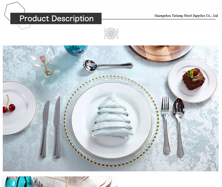 Taitang Banquet Cheap White Dinner Plates Wedding Porcelain Catering Plate Sets For Restaurant