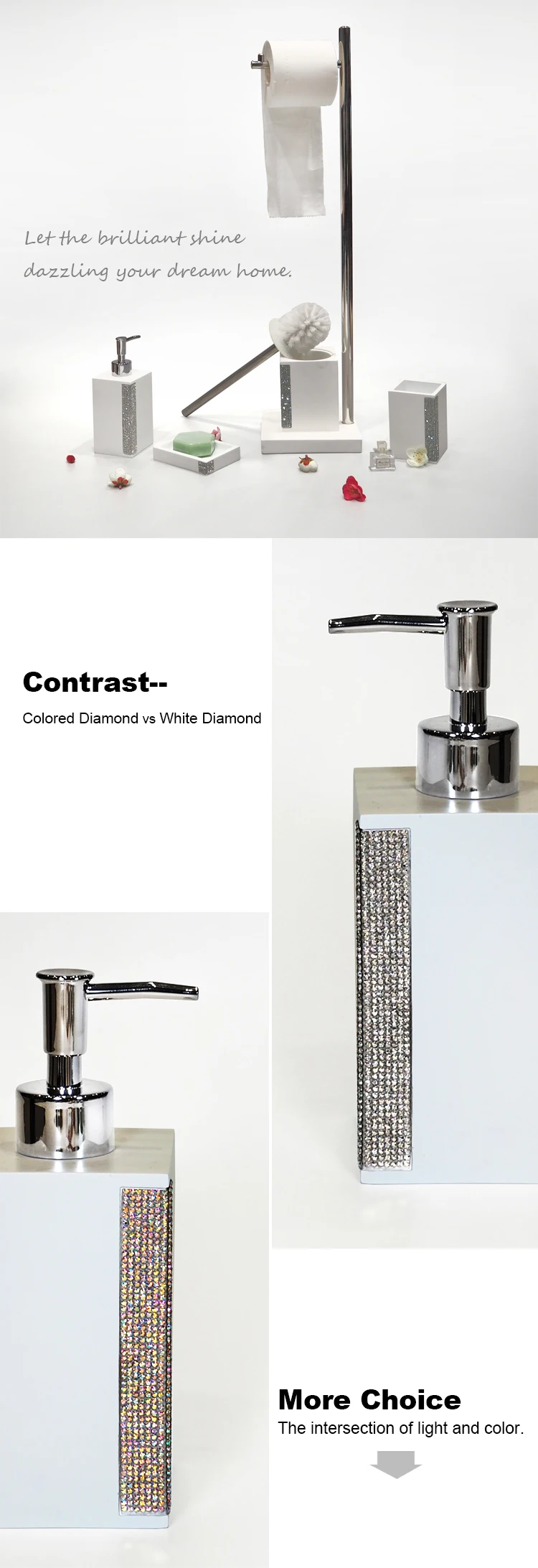 3 polyresin bathroom set