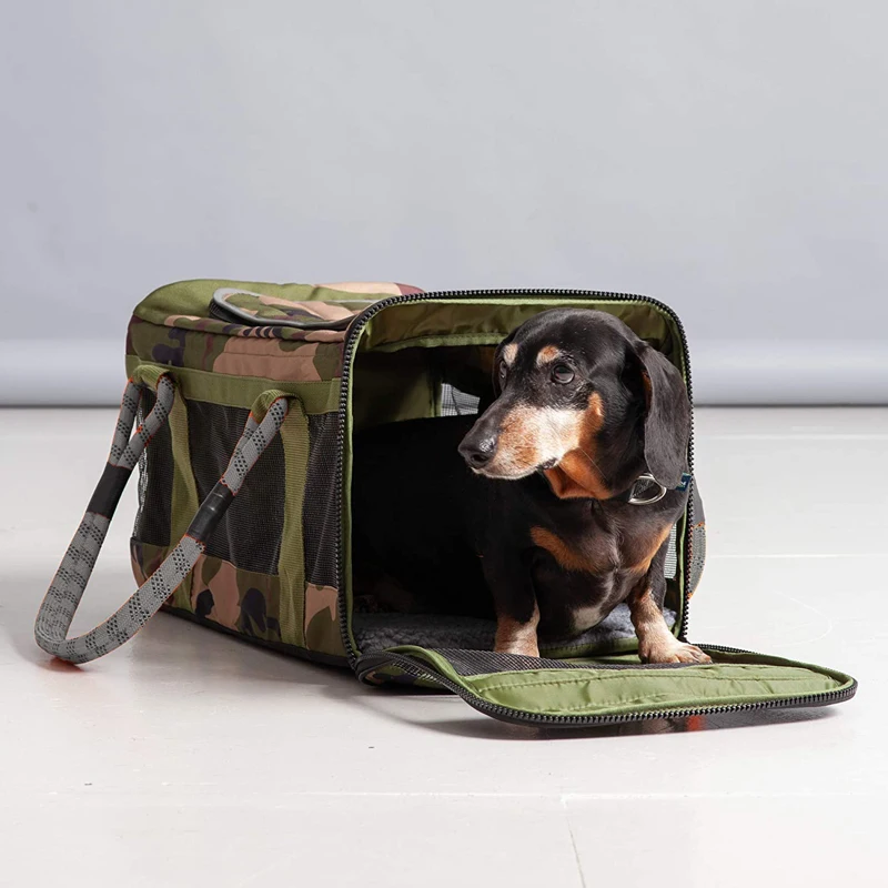 Innovative 3 In 1 Small Dog Airline Compliant Carrier Pet Travel Bag