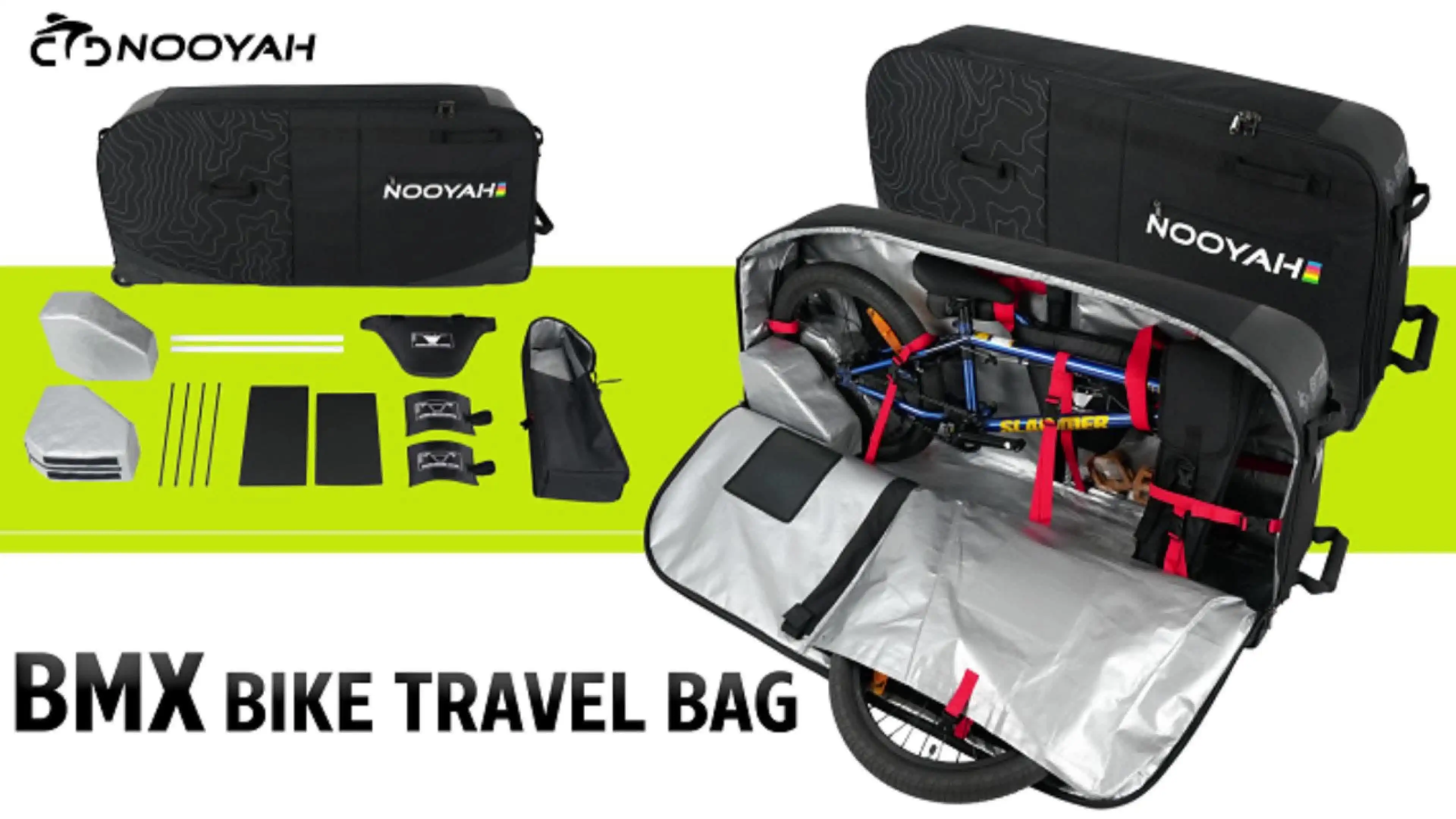 NOOYAH Bike Travel Bag - Ultimate BMX Transport Solution