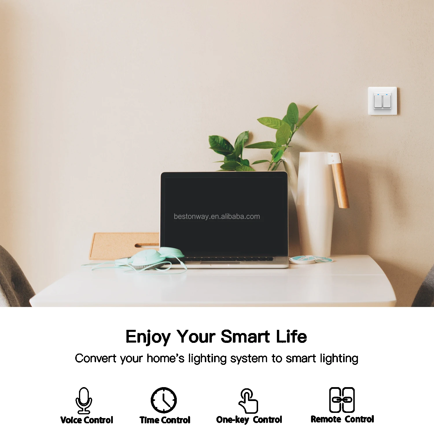 2020 High Quality Luxury Tuya Light Timer Switch Small LED Light With Switch Zigbee - ANKUX.COM