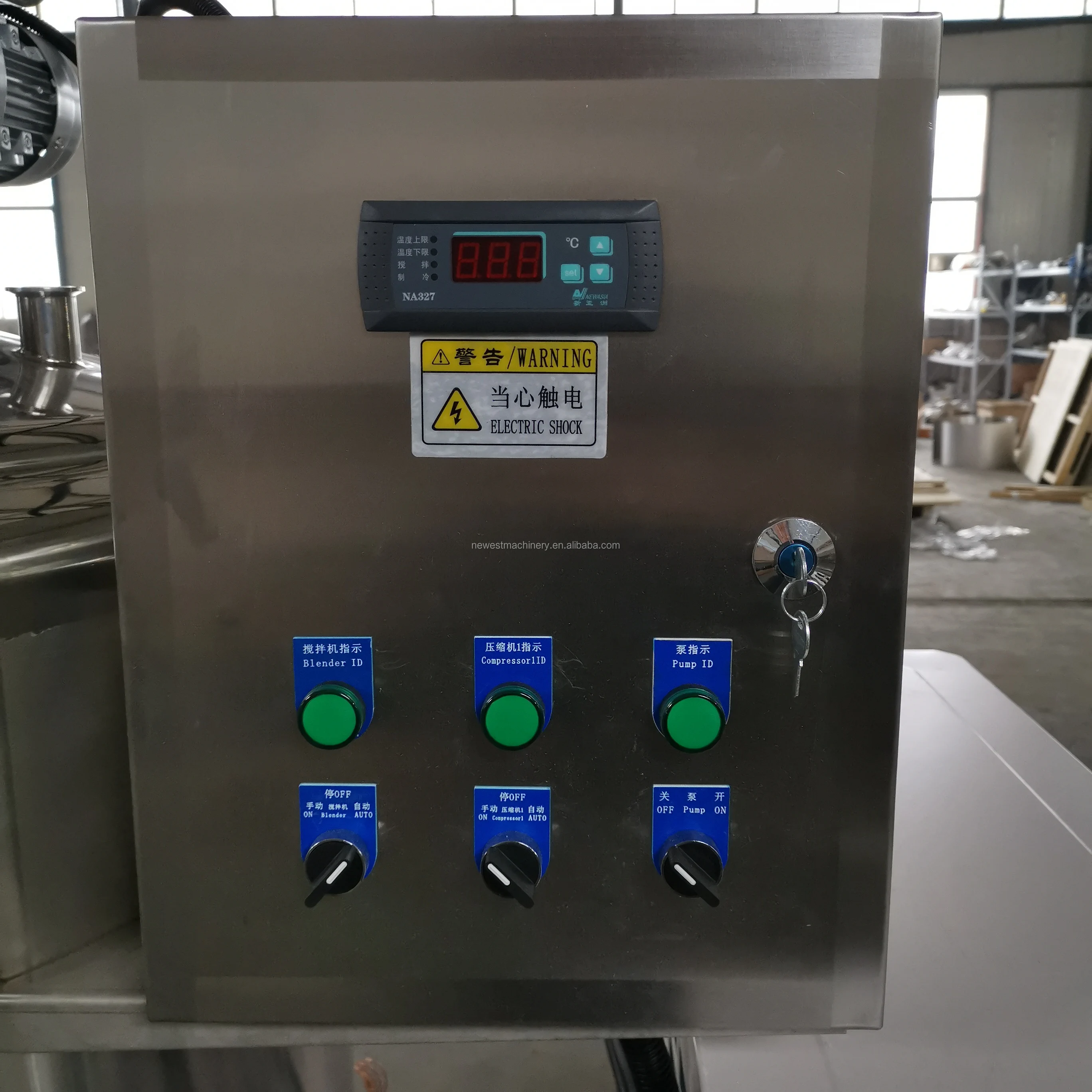 Horizontal Direct Milk Chiller Machine 300l Milk Cooling Tank With ...