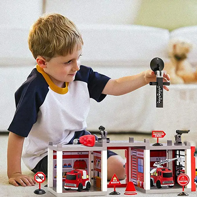 Fire Truck Toys Take Apart Toys With Light And Sound Fire Station Play