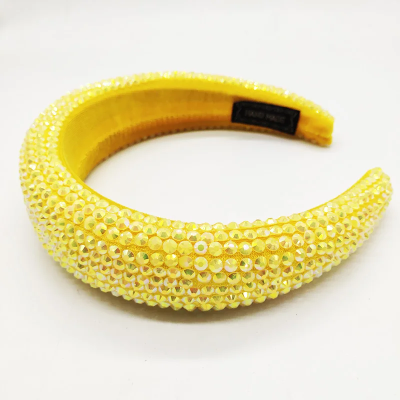 New Fashion Designer Full Diamond Headband Luxury Baroque Handmade