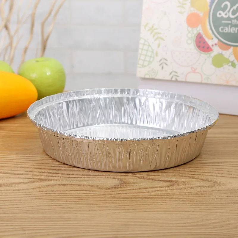 9 Inch Round Tin Foil Pans With Clear Plastic Lids Freezer & Oven Safe