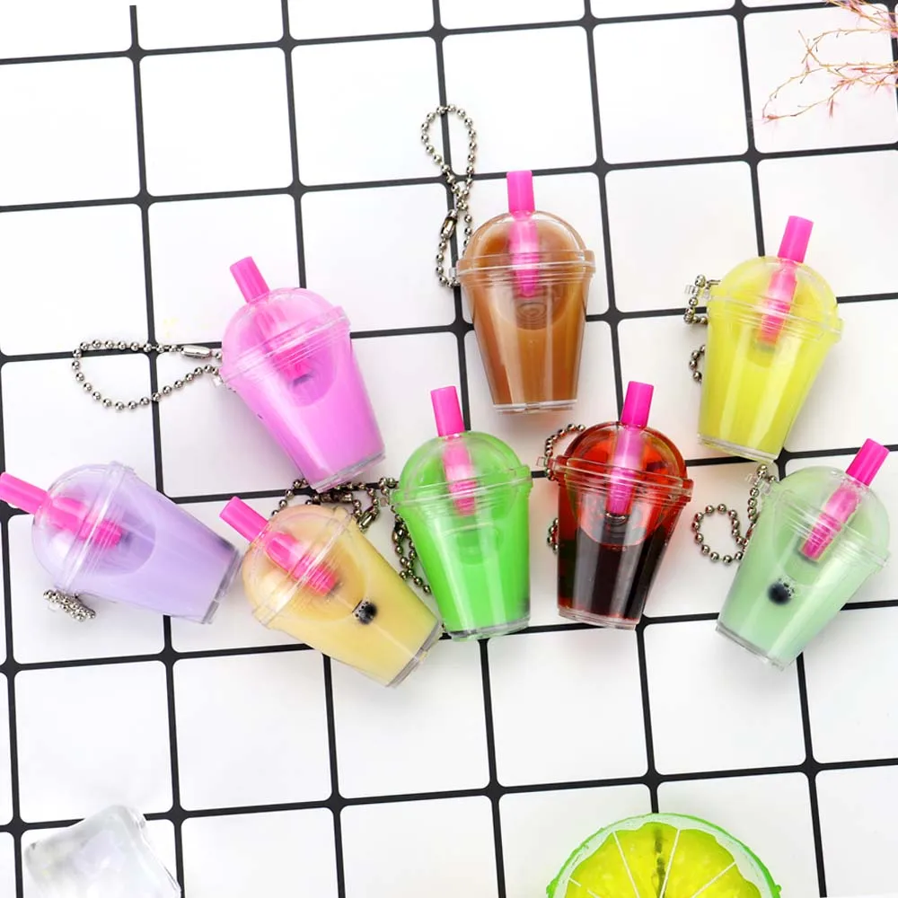 Mini Custom Keychain Diy Cups Empty Liquid Glitter Filled Keychain For