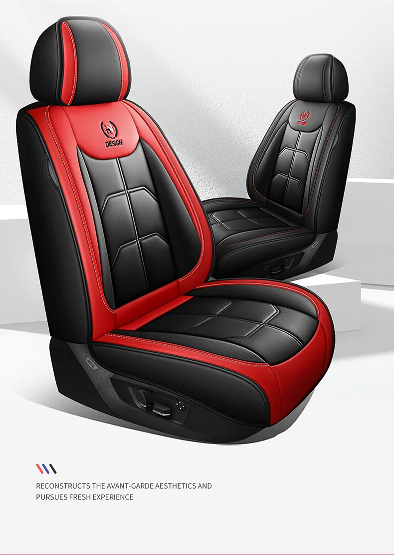 Four Seasons Fully Surrounded Car Seat Cushion Front Generation Leather Polyester for Car Seat Supplies supplier