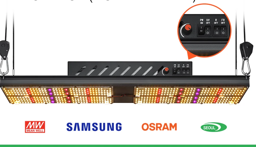 2021 Newest The Best Full Spectrum 240w Led Grow Light Reflector