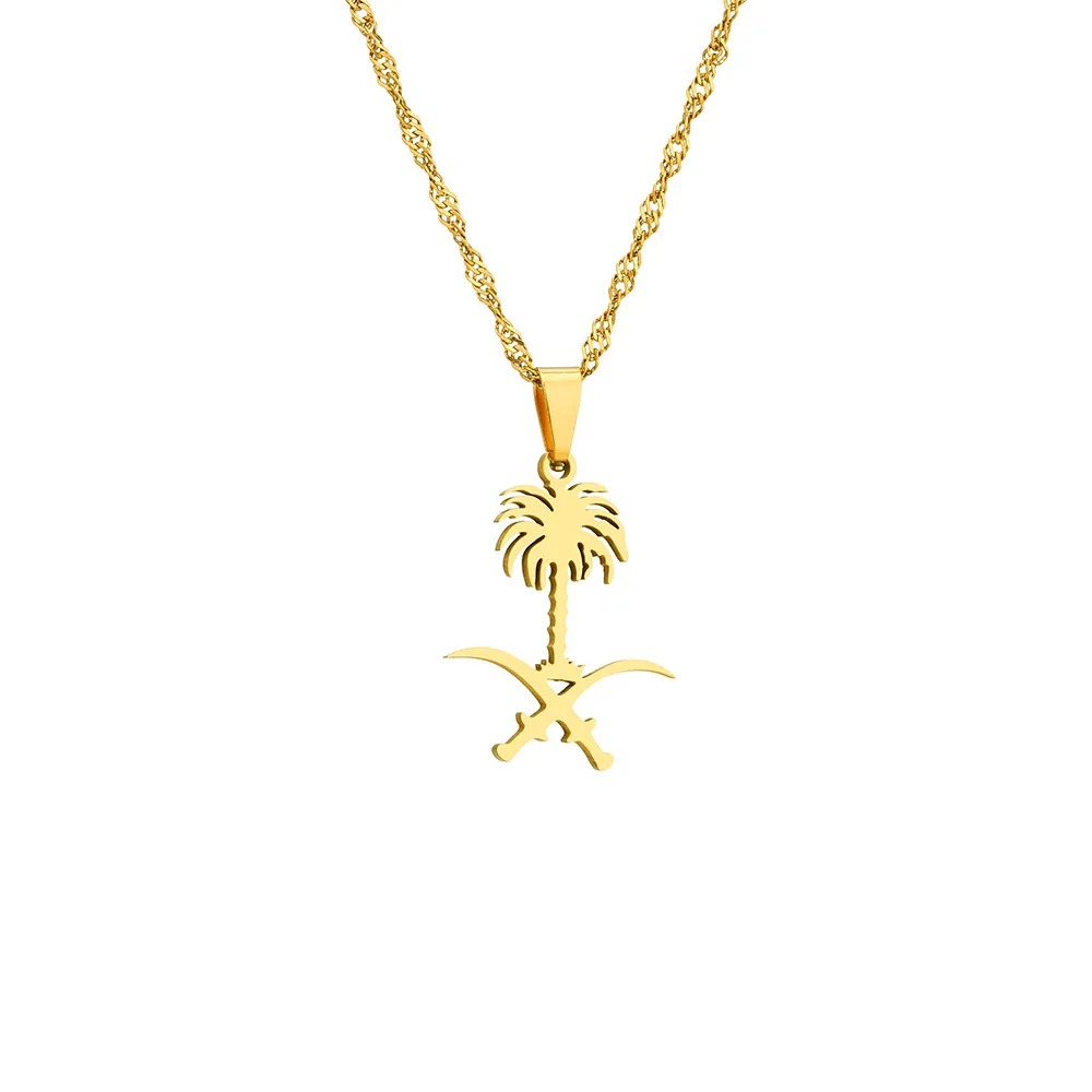 Fashion Stainless Steel Pendant Necklace Saudi Arabia Middle East Stainless Steel Pendant