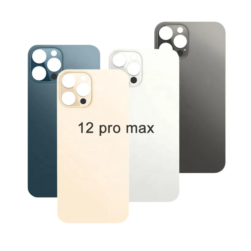 

For iphone 12 pro max back glass,2 Pieces, Black/white/gold/blue/custom