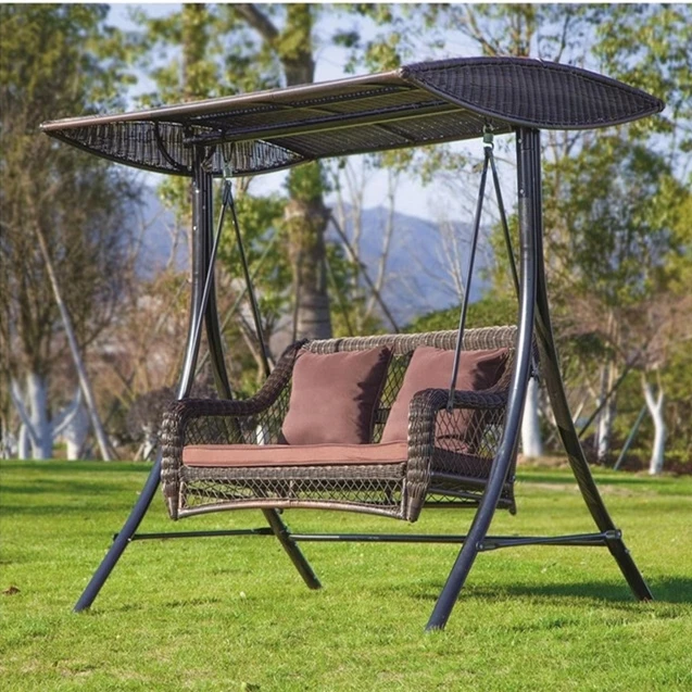 舒适露台秋千藤成人摇椅批发