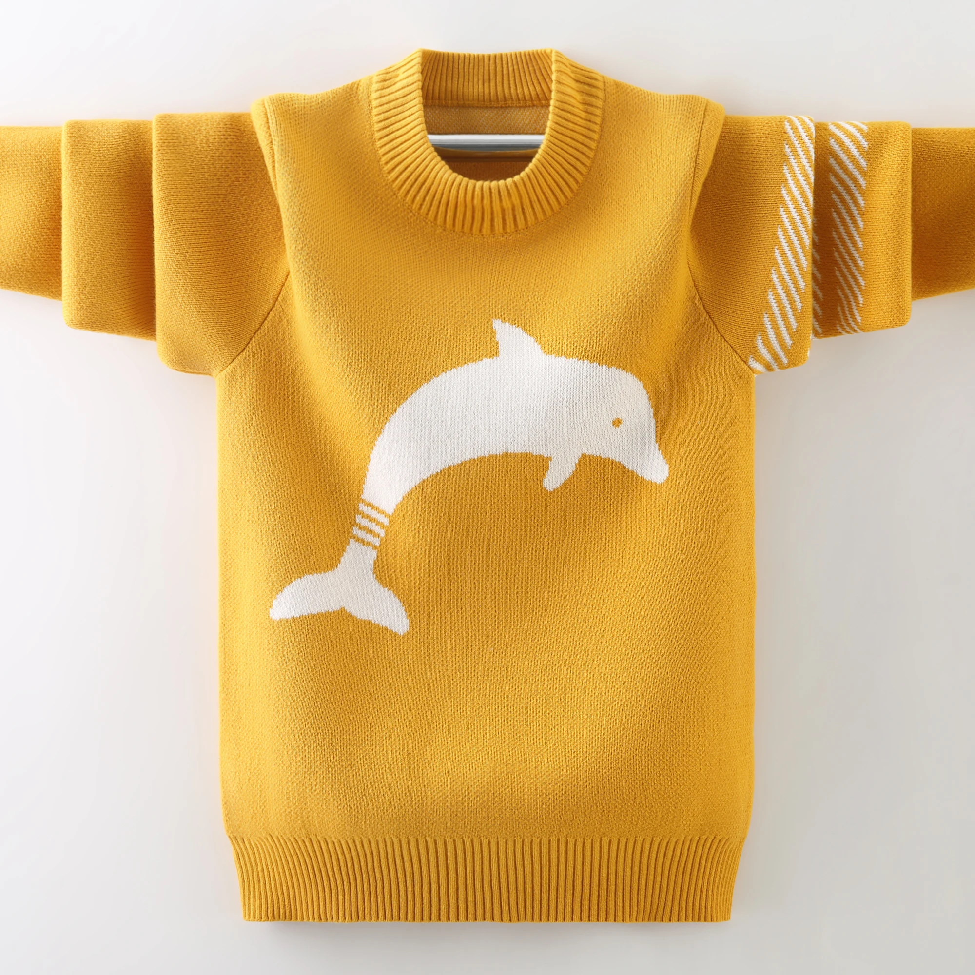 
New Design Pure Cotton Knitting Boy Kids Pullover Sweater Soft Pullover Computer Knitted 