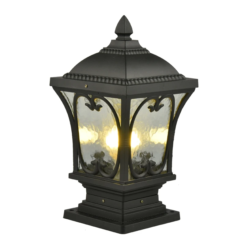 Outdoor Antique Garden Pillar Fence Lamp Post Gate Light Buy Gate