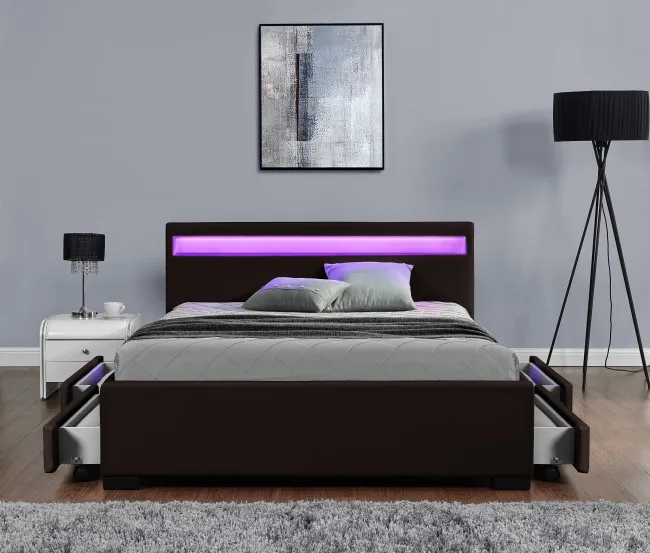 European Antique Design Bedroom Furniture King Size Suites With Grey Or Black Bed Head Round Set Mattress Cheap Shipping