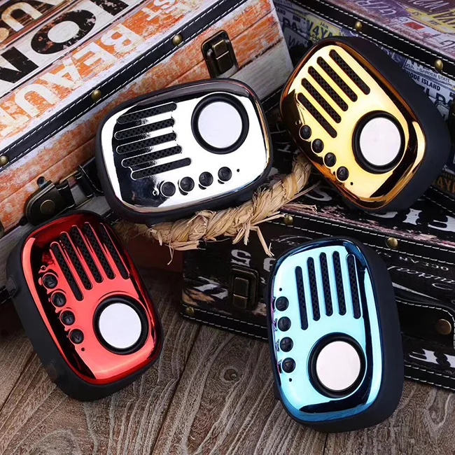 Promotion Gift Mini Portable FM Radio Retro Bluetooth Wireless Speaker - ANKUX.COM