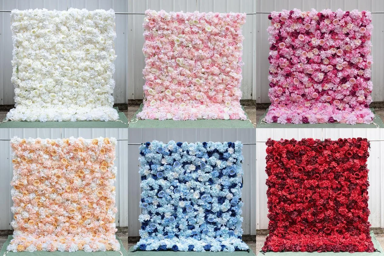 2024 Wedding Stage Decoration Supplies Artificial Flower Backdrop Wall