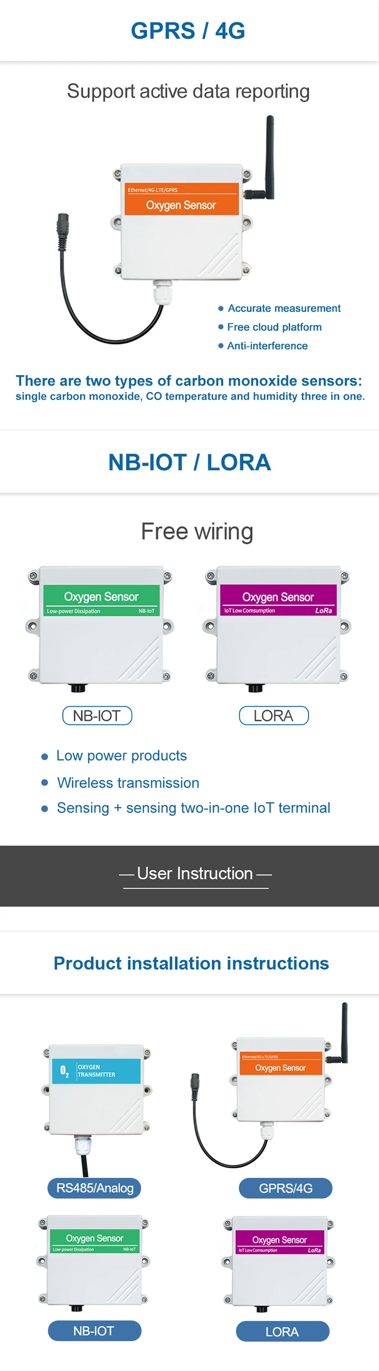 Wall Mounted O2 Sensor JXCT Wall-Mounted Oxygen Sensor - Industrial Grade O2 Detection