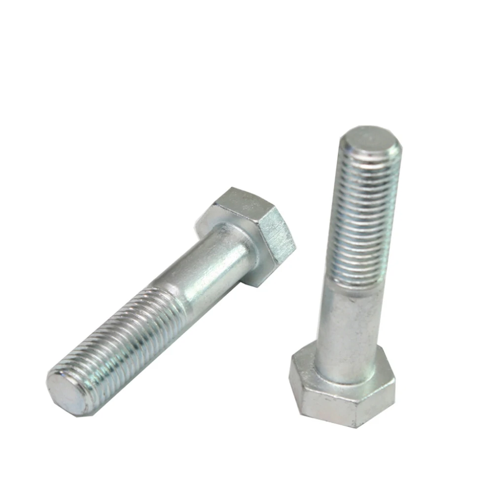 
din 931 carbon steel zinc plated half thread hex bolt 