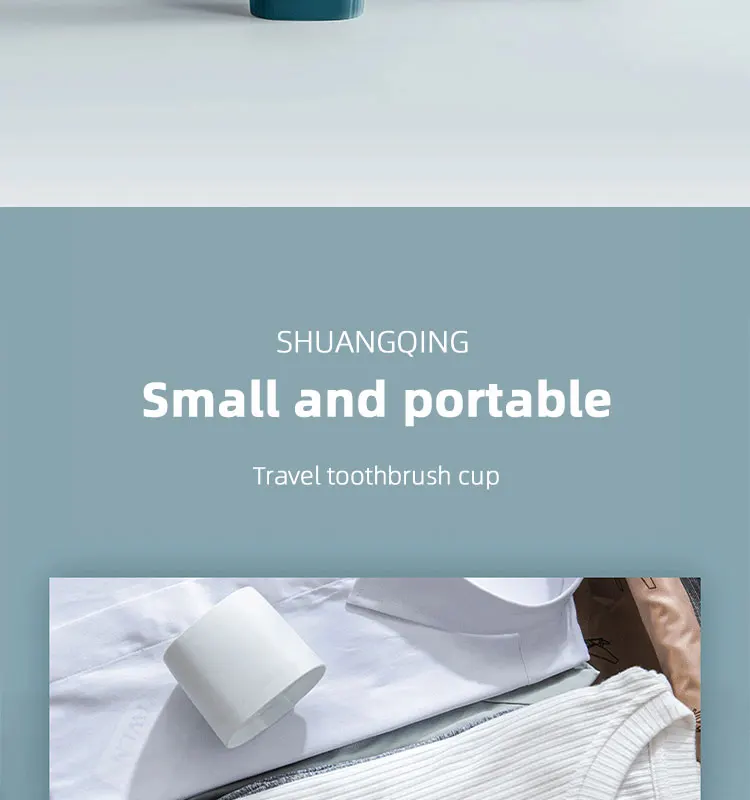 2020 new design multi color 4 color plastic Portable travel toothbrush cup toothbrush toiletry organizer