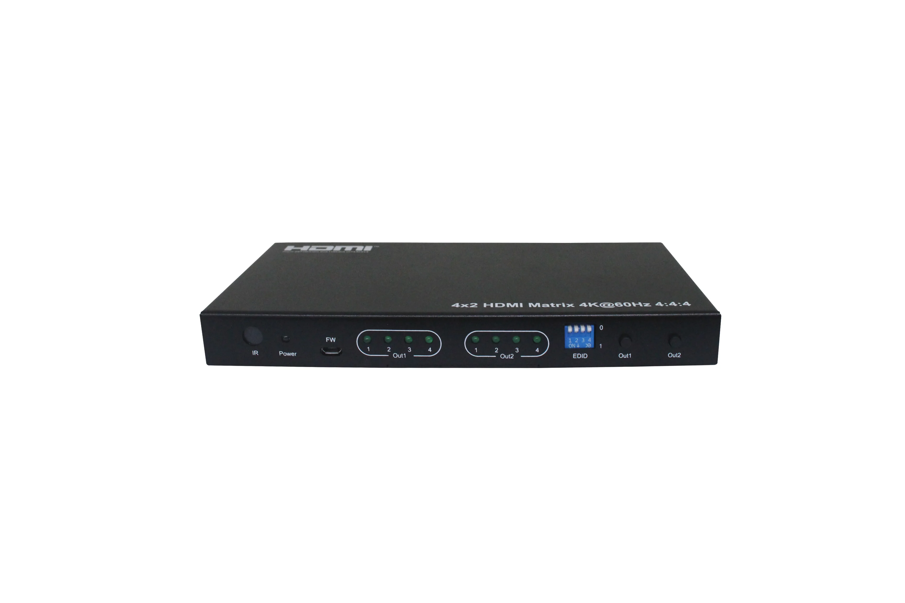 Baoblaze 6 Ports 2 in 4 out HDMI Splitter Switch Support 4K 1080P 3D w//Remote Black