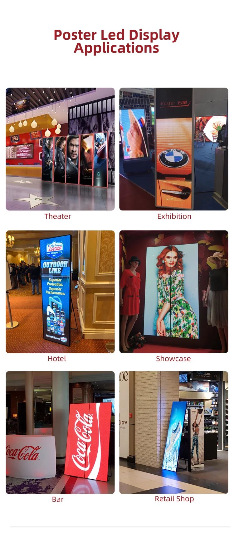Ultra Thin P3 Screen Standing Wifi 4G Floor Indoor P2.5 Advertising Mirror Poster Led Panel Digital led Poster Screen