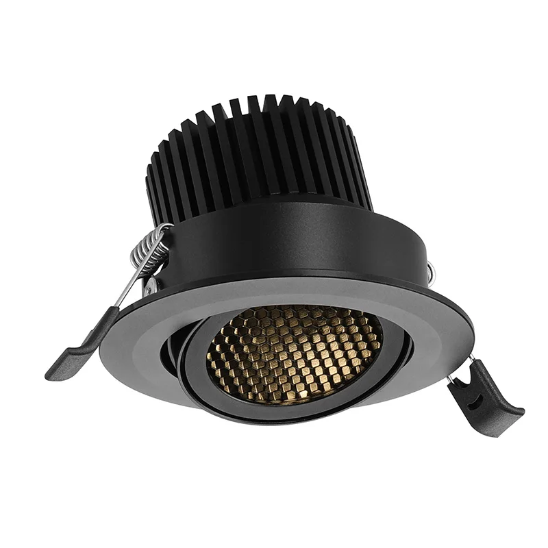 Factory directly price for Indoor modern dimmable recessed anti glare ceiling led spotlight for Restaurant lighting