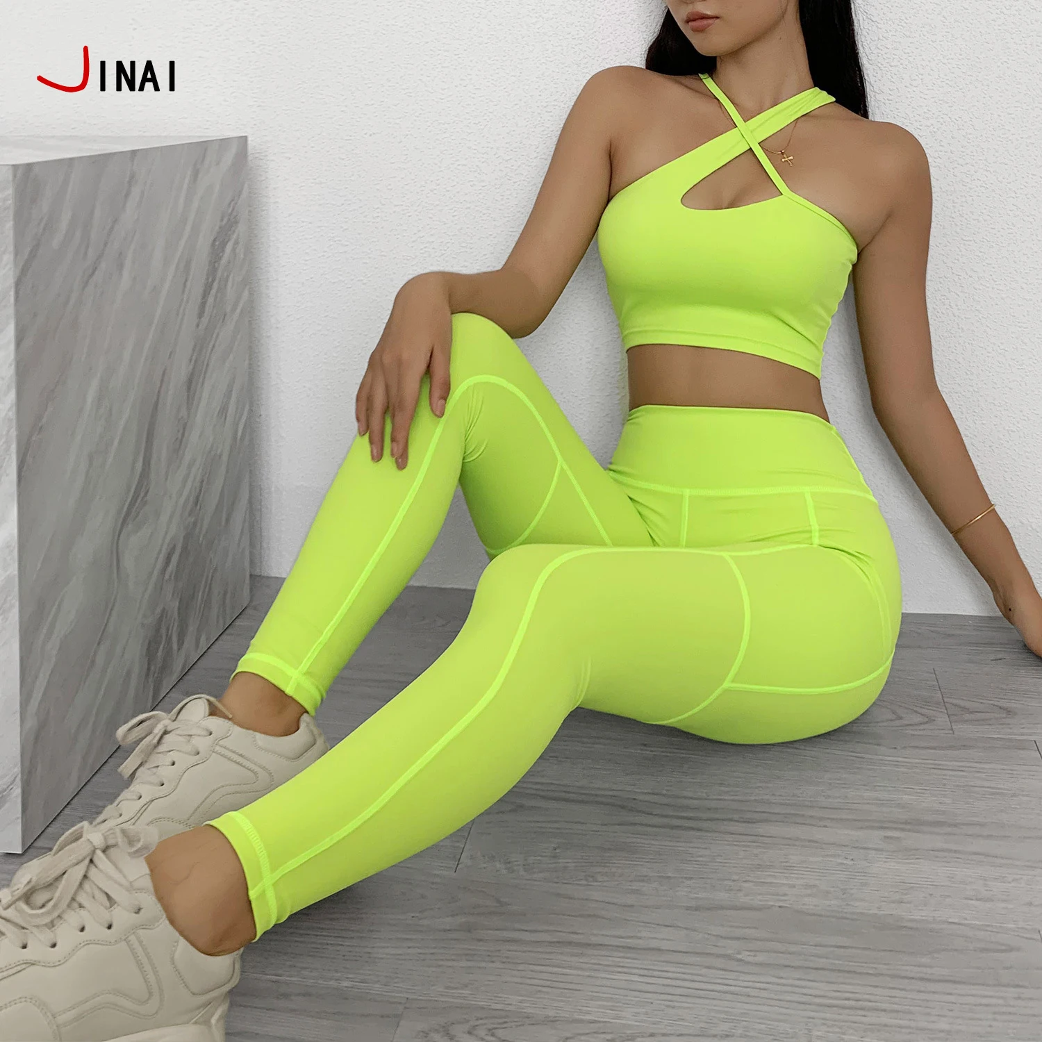 Women Seamless Yoga Suit Crop Top+Leggings T-shirt Pant Gym Workout Slim Set G09 Women Seamless Yoga Suit Crop Top+Leggings T-shirt Pant Gym Workout Slim Set G09