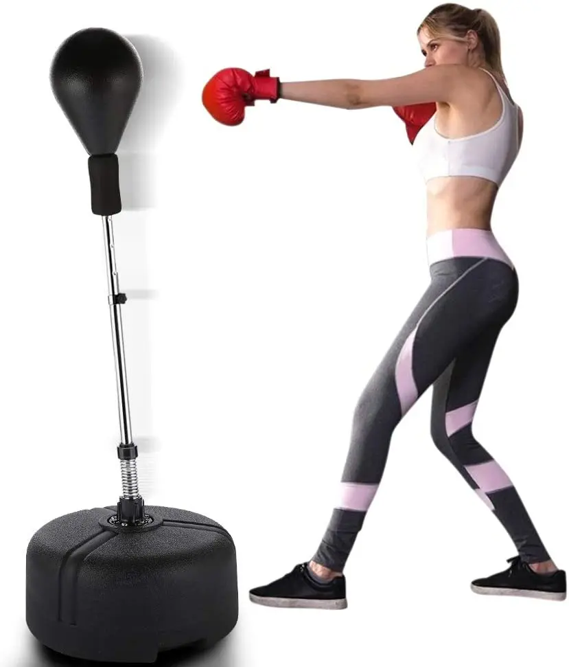 ThreeH Free Standing Boxing Ball Adjustable Boxing Bag Punching Ball with Stand for Adults Teenager Kids 